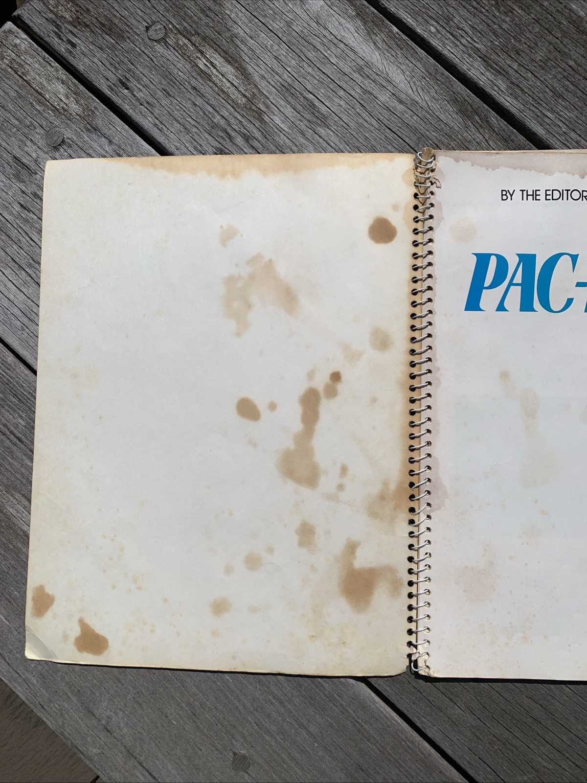 Pac-Mania 1982 Consumer Guide Spiral Book Vintage Arcade Pac-Man Strategies