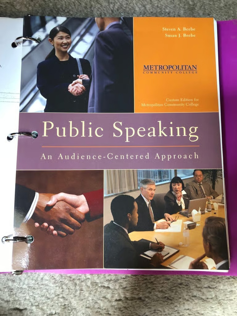 College Public Speaking Textbook in Binder Pearson