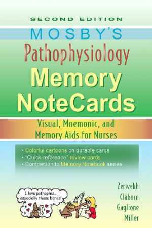 Mosby’s Pathophysiology Memory NoteCards: – Paperback, by Zerwekh EdD RN – Good