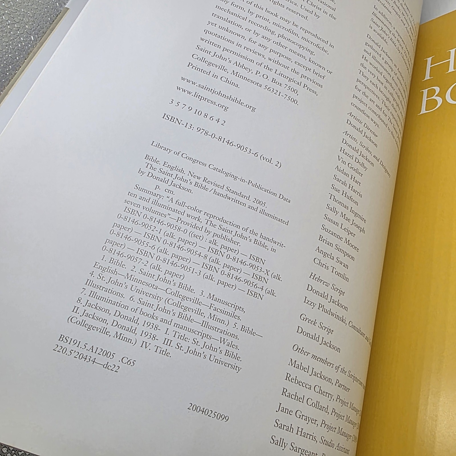 Saint John’s Bible: Historical Books Vol. 2 by Donald Jackson