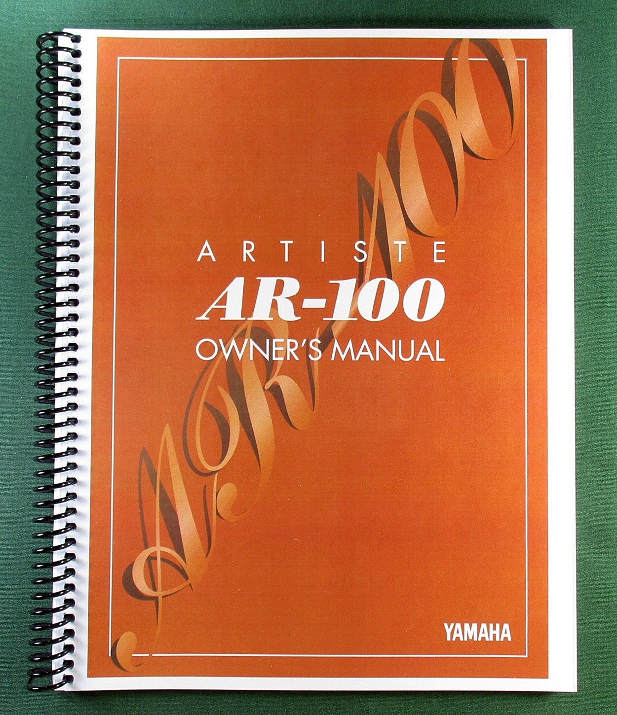 Yamaha AR-100 Instruction Manual: 180 Pages & Protective Covers!