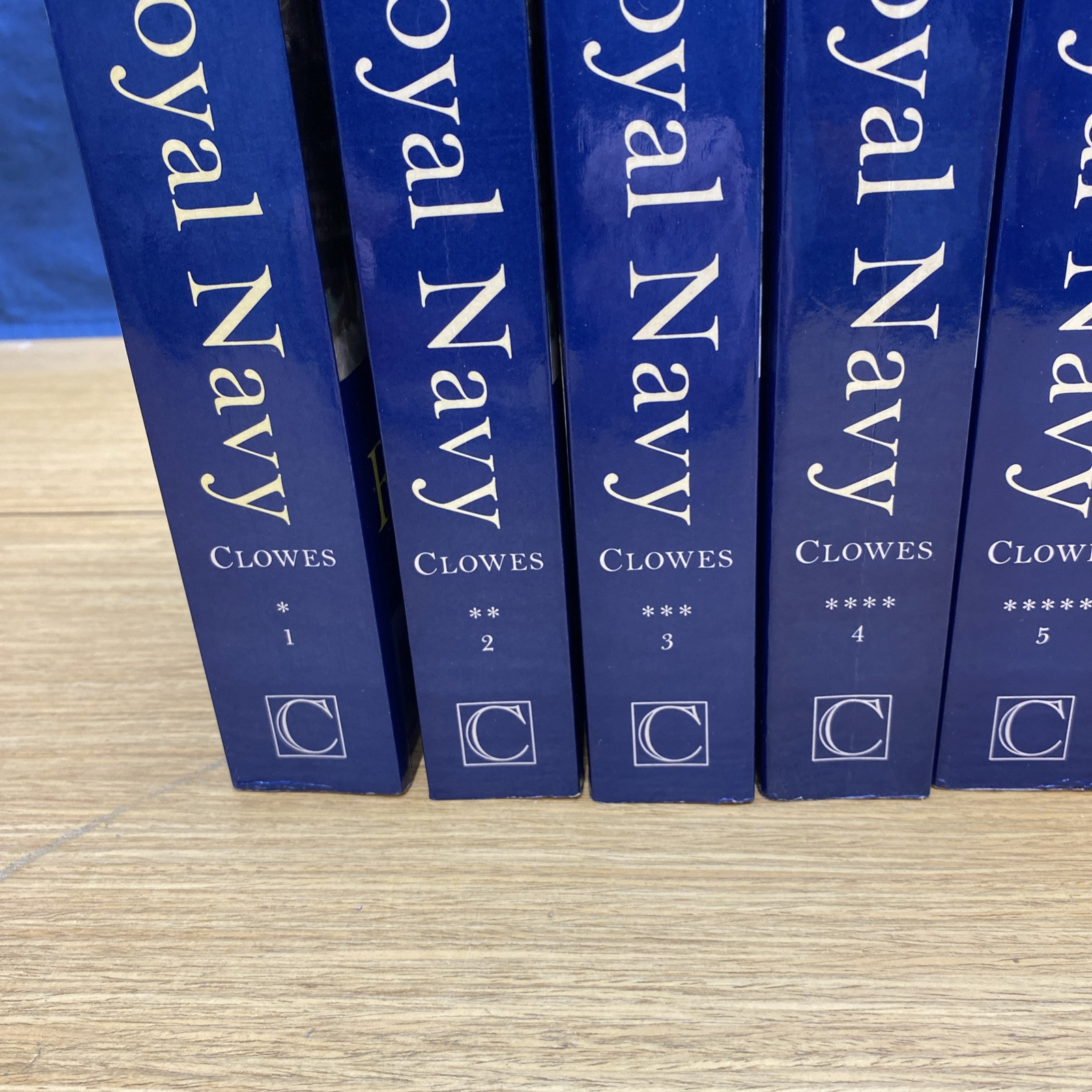 History of The Royal Navy: 7 volume softcover set by William Clowes