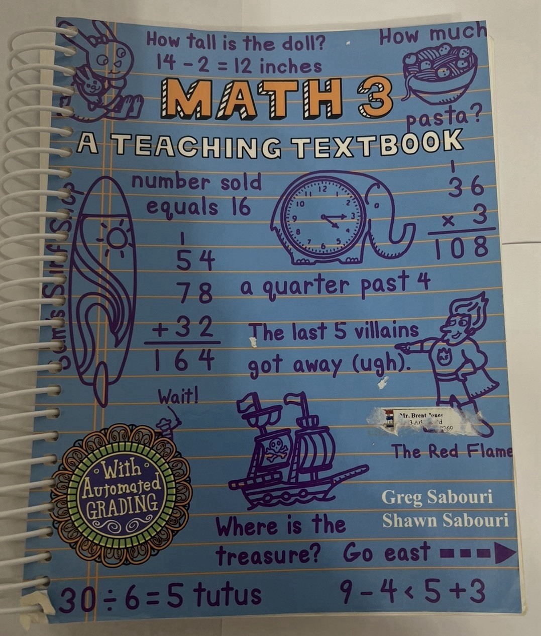 Teaching Textbooks 3rd grade Math 3 Complete Set text,CD’s Answer Book Pre owned