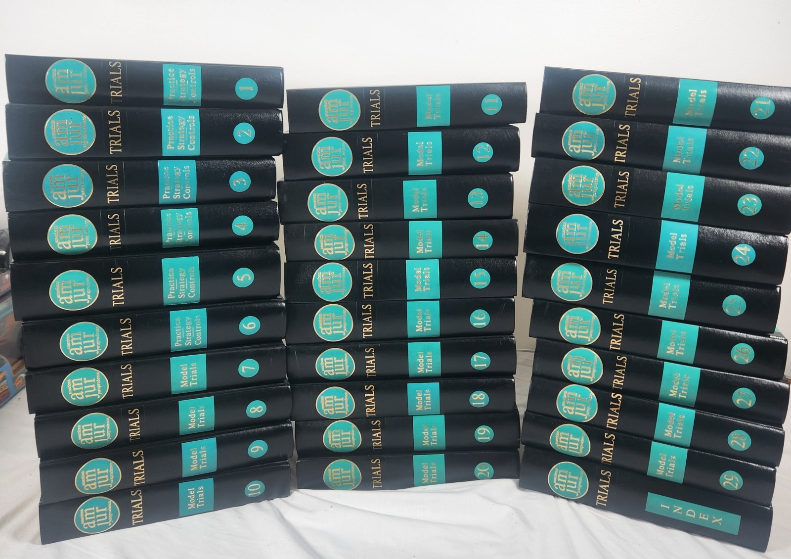 Lot Of 30 American Jurisprudence Trials Volumes 1-29 & Index Model Trials