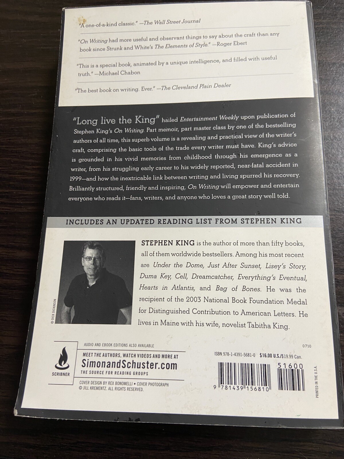 On Writing: A Memoir of the Craft by Stephen King – Paperback