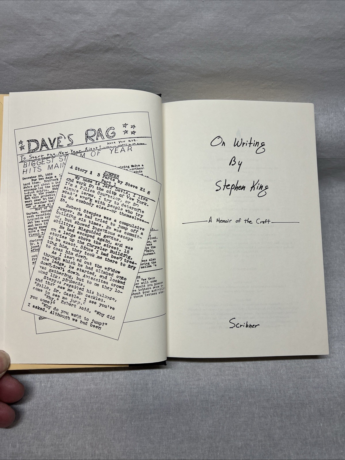 On Writing by Stephen King First Edition HCDJ $25.00 (2000)