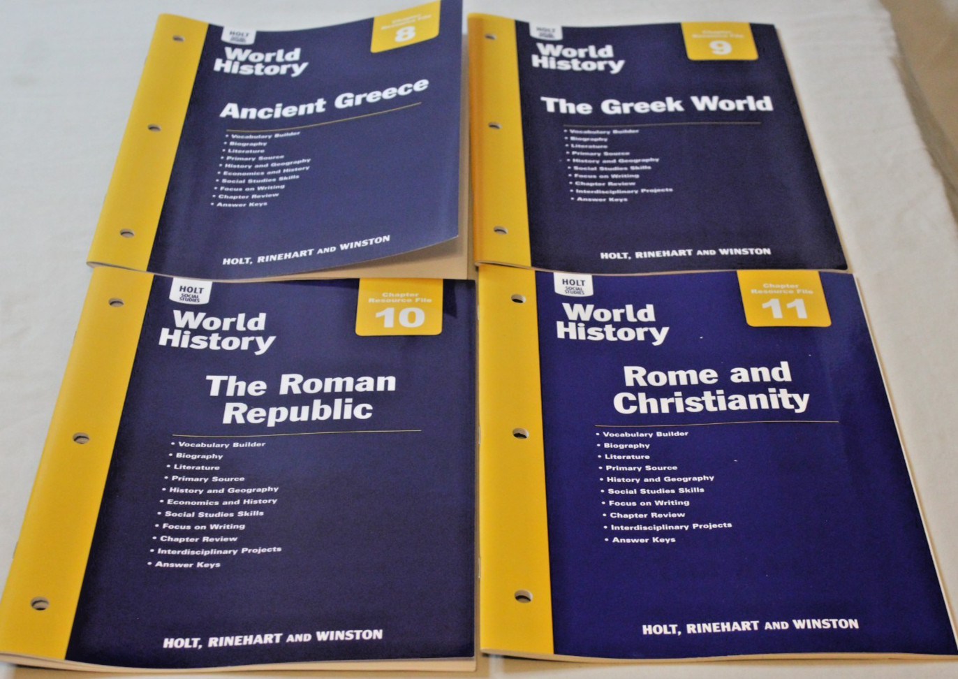 Holt McDougal Social Studies World History Chapter Resource Files Set