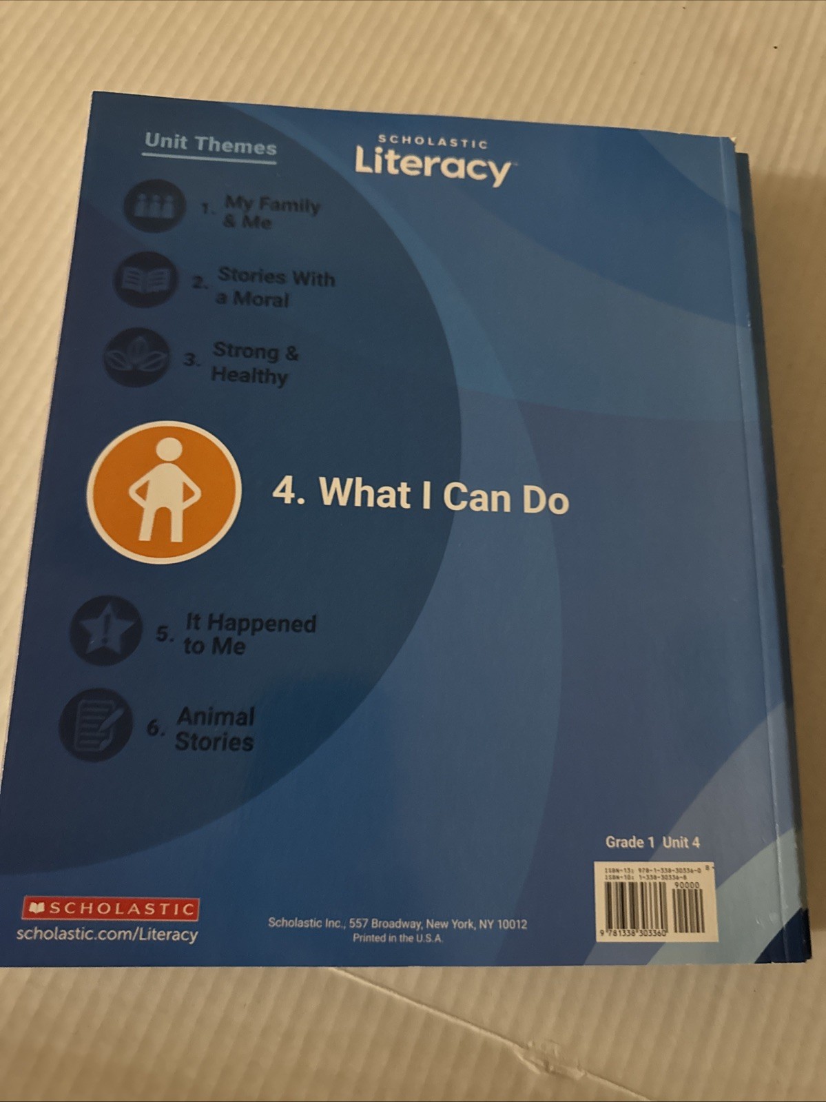 Scholastic Literacy Grade 1 Units 1-5 Student Resource Book Unused