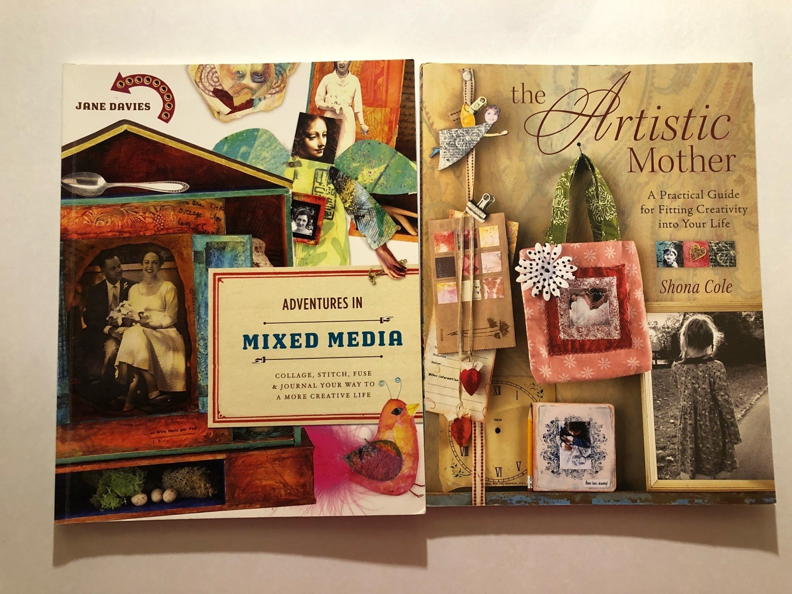 Art Creativity Book Lot: Adventures In Mixed Media/The Artistic Mother