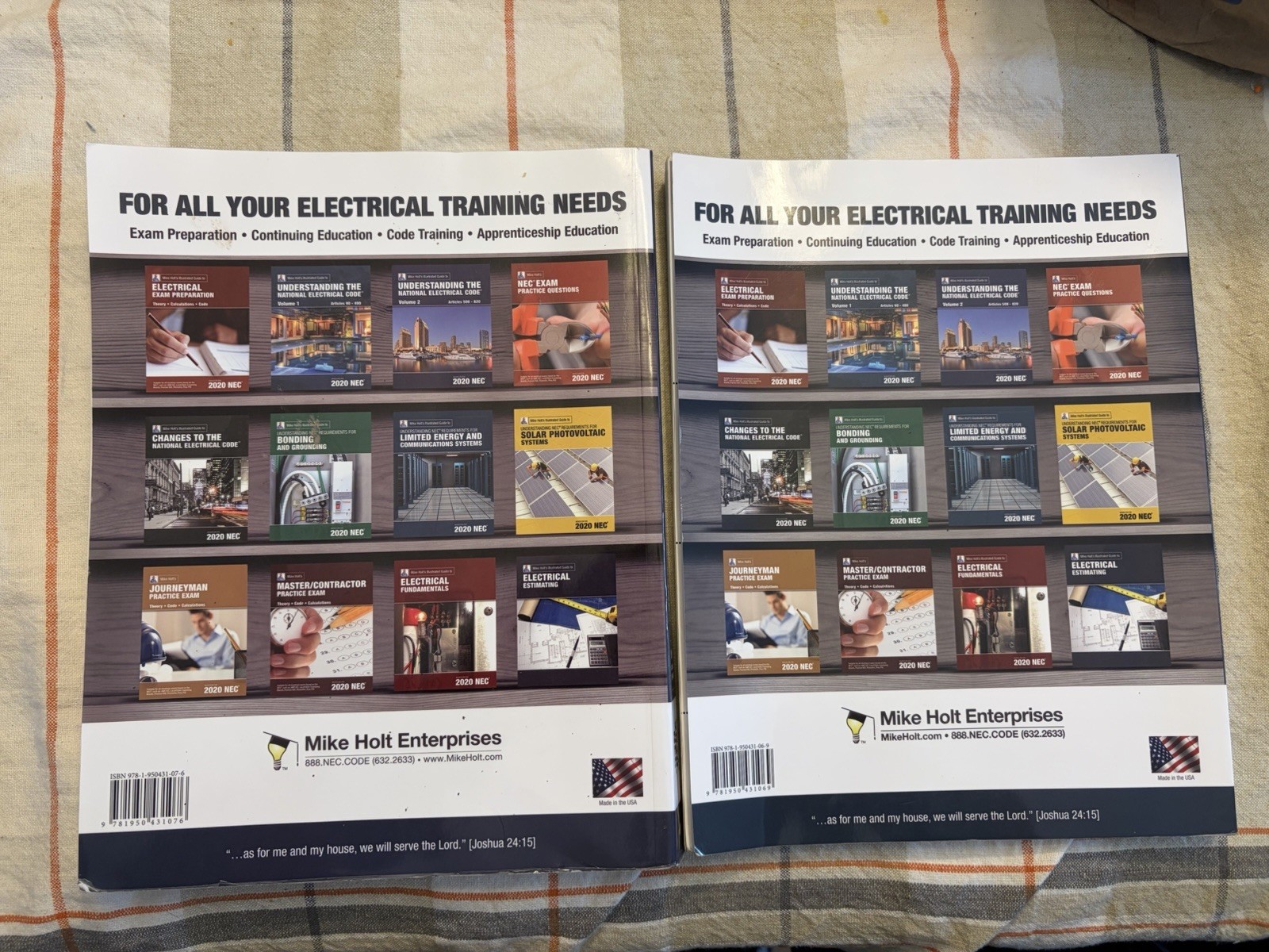 HOLT’S Understanding National electrical code. Vol 1. Art 90-480 & Workbook 2020