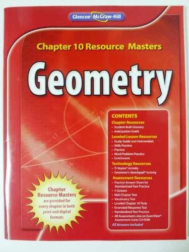 Geometry Chapter 10 Resource – Unknown Binding, by unknown author – Very Good