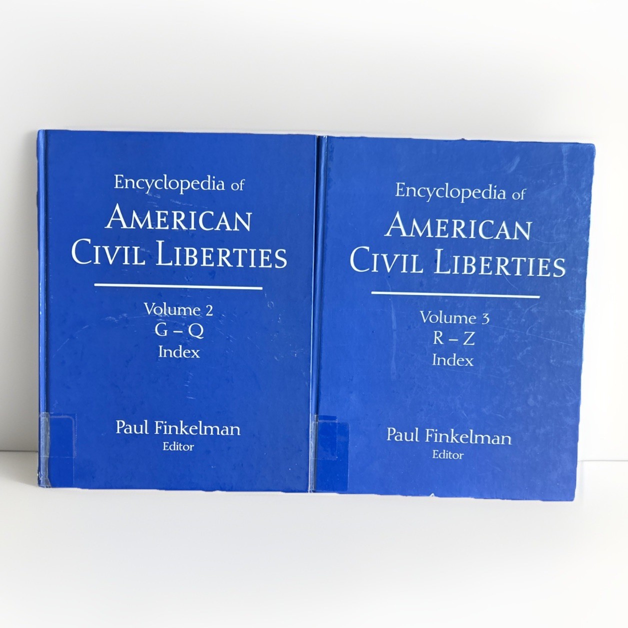 Encyclopedia American Civil Liberties Vol 2 & 3 Paul Finkelman HC Ex Library VG+