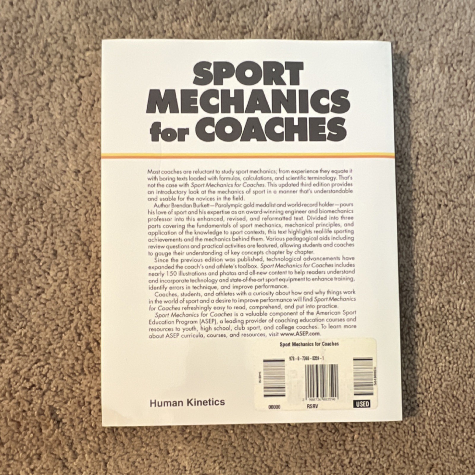 Human Kinetics Sport Mechanics for Coaches 3rd Ed PB 2005 Brendan Burkett