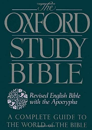 THE OXFORD STUDY BIBLE: REVISED ENGLISH BIBLE WITH THE By M. Jack Suggs VG