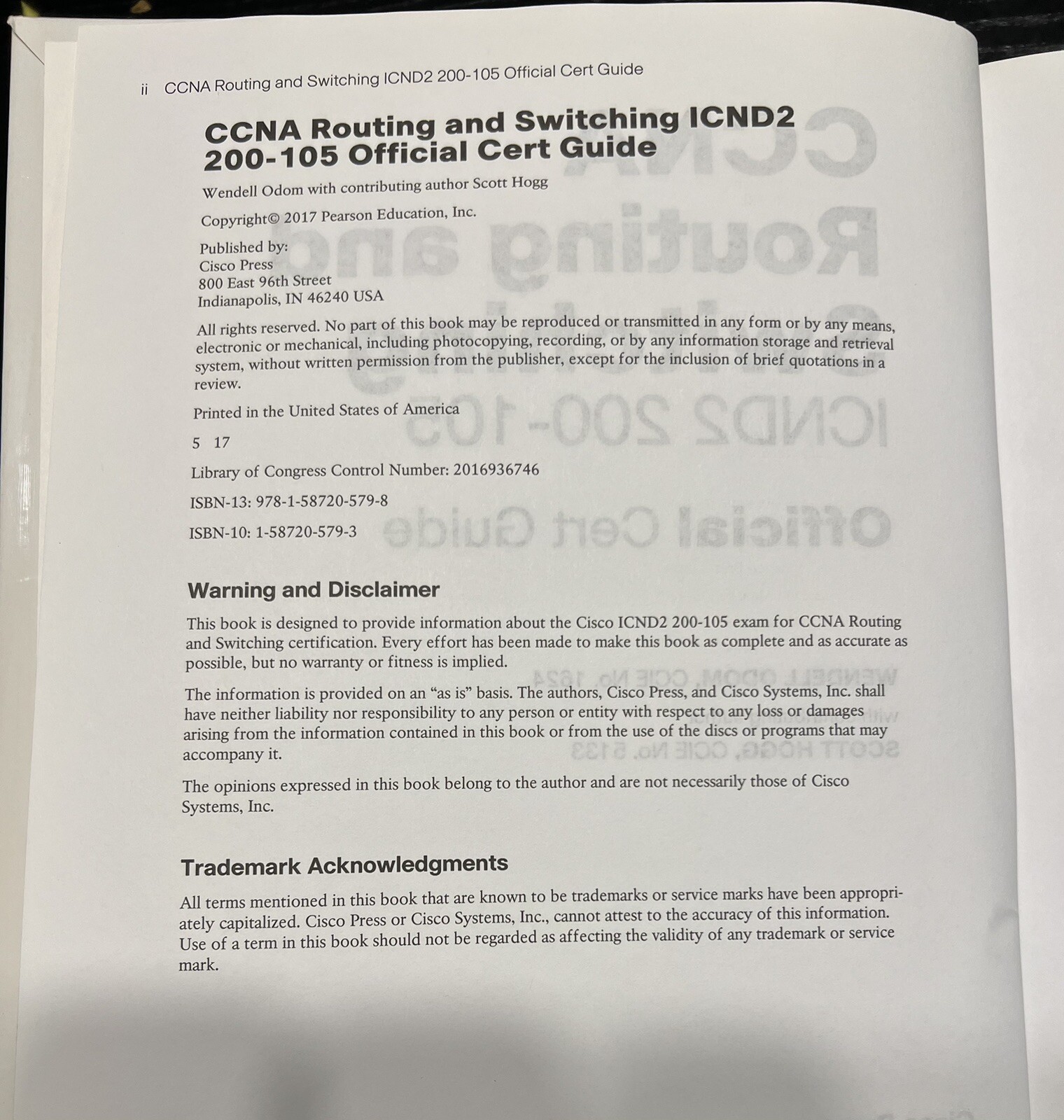 Official Cert Guide Ser.: CCNA Routing and Switching ICND2 200-105 Official Cert