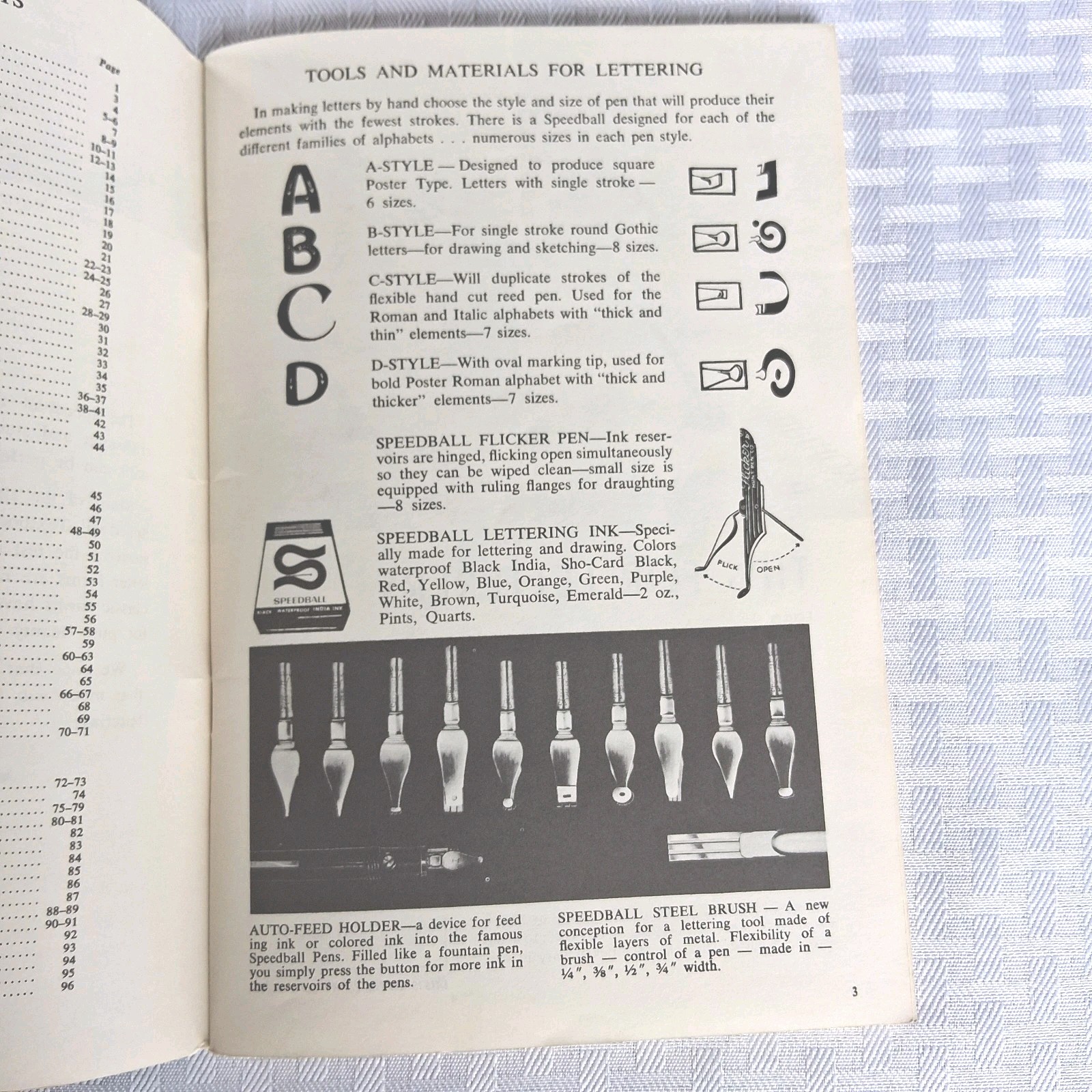 Vintage 1965 Speedball Textbook For Pen & Brush Lettering 19th Edition