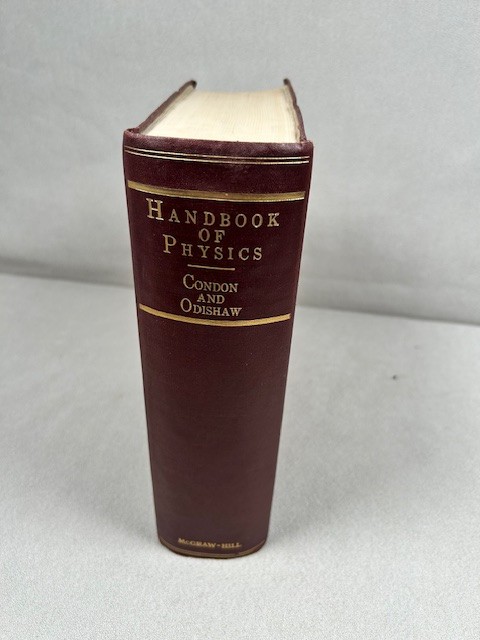 Vintage 1958 Handbook Of Physics by Condon & Odishaw Hard Cover