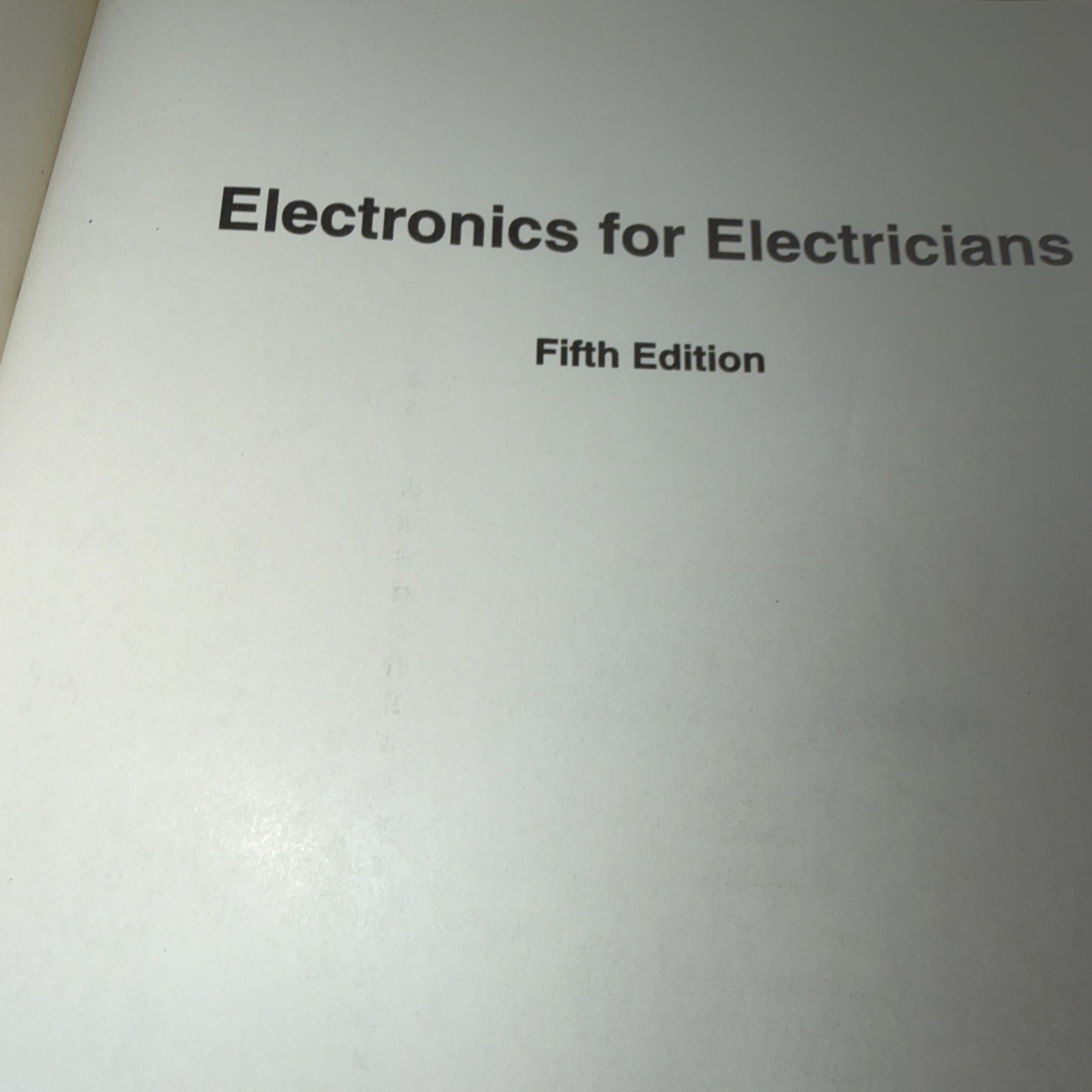 ELECTRONICS FOR ELECTRICIANS ~ Stephen L. Herman ~ 5th Edition
