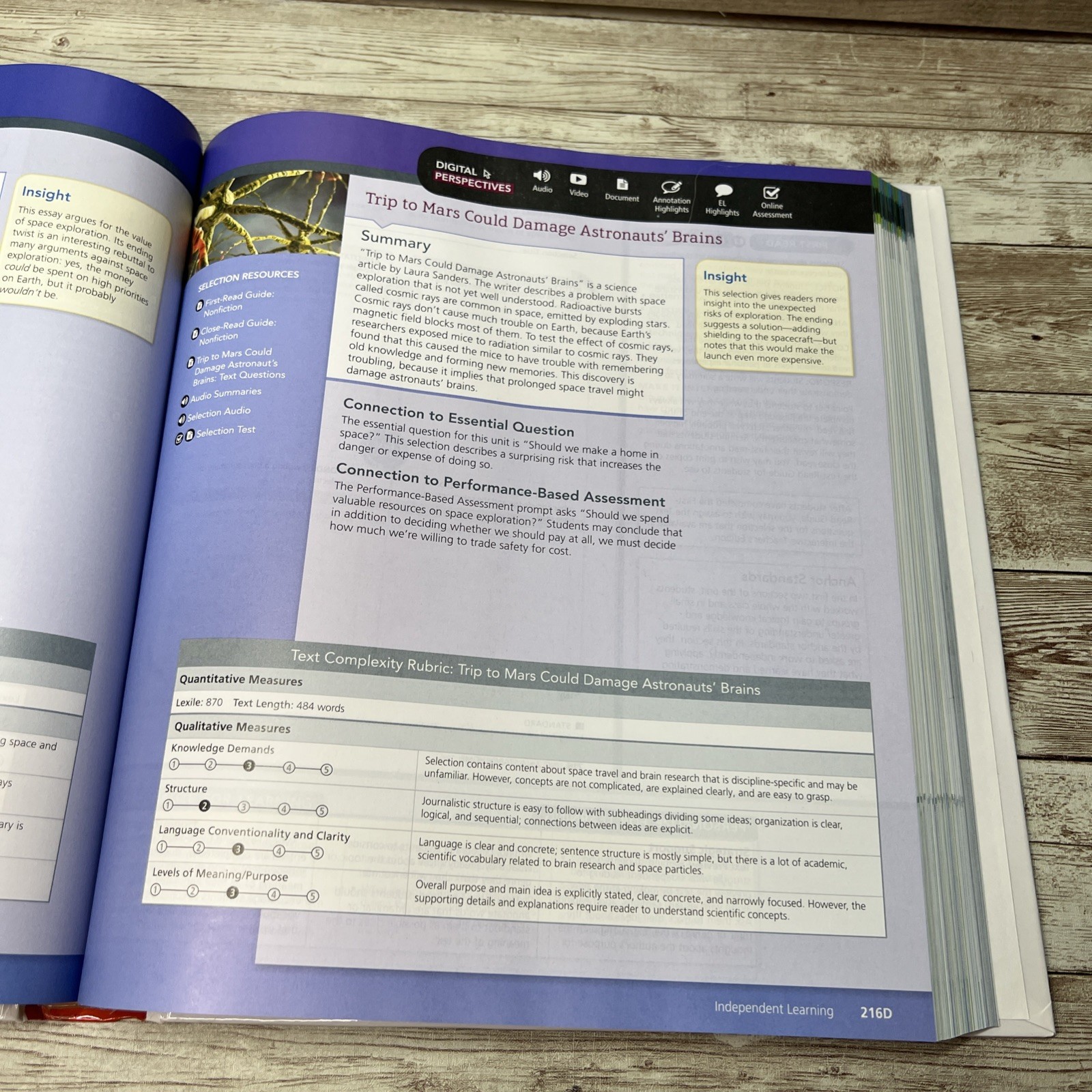 my Perspective, English Language Arts Teacher’s Edition – 7th Grade – Homeschool