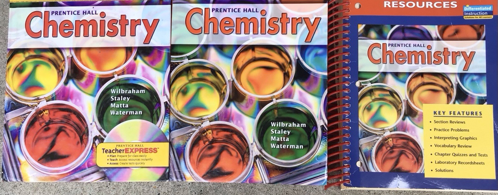 10th Grade 10 High School Chemistry Teacher Tests Wilbranham Prentice Hall Set