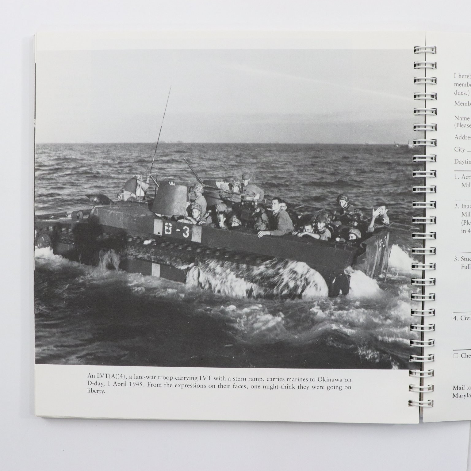 U.S. Naval Institute Engagement Calendar 1992 WWII Amphibious Operations USED