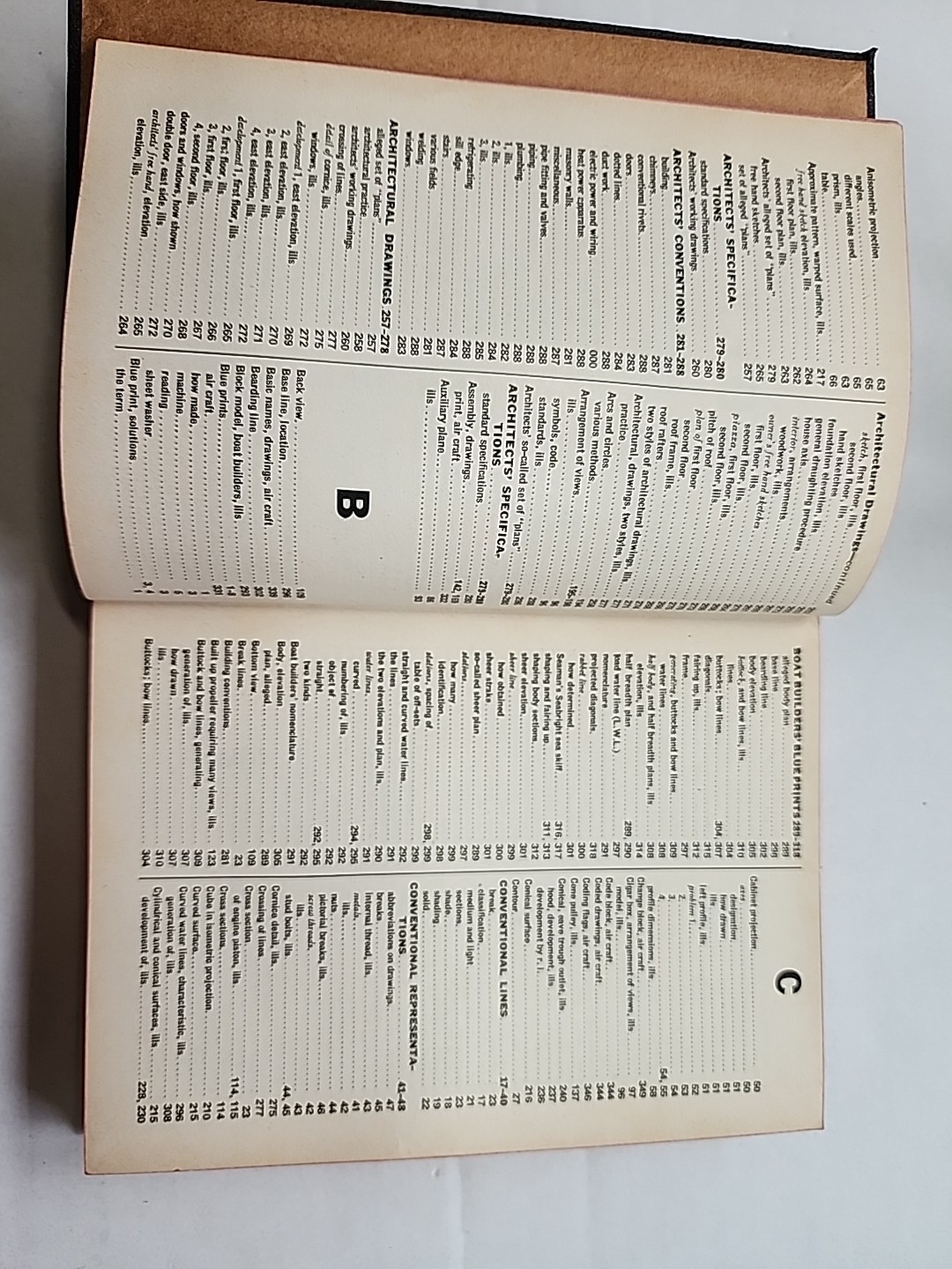1943 AUDELS Answers On Blueprint Reading For Mechanics & Builders Book Vtg