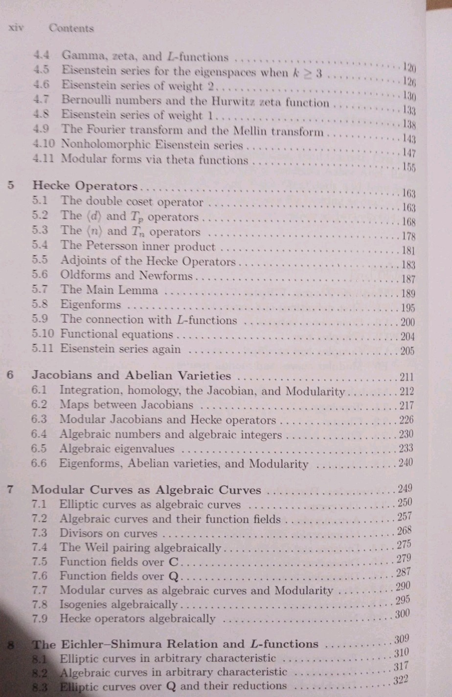 First Course in Modular Forms – Fred Diamond & J. Shurman– Springer Hardcover