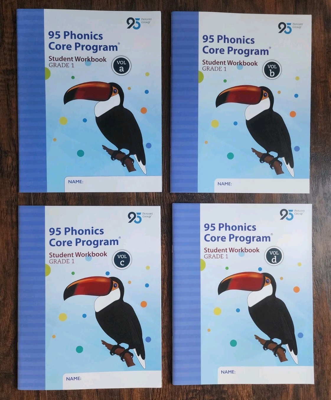 95 Phonics Core Program Student Workbook Grade 1 Vol. A – D