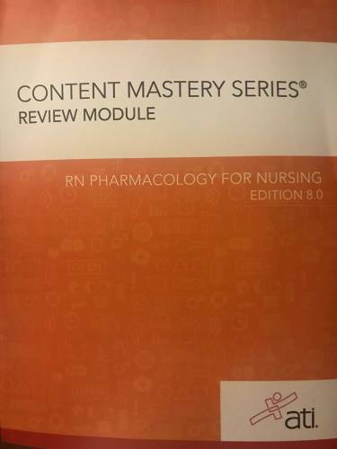RN Pharmacology for Nursing 8.0 – Paperback By ATI – GOOD