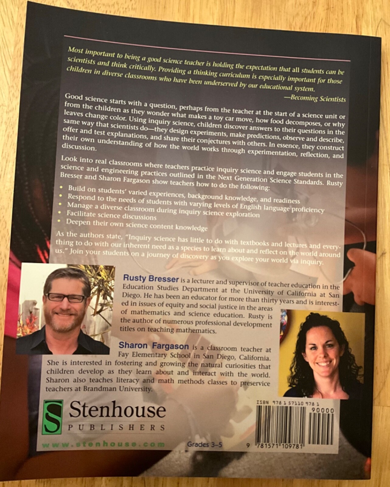 Becoming Scientists: Inquiry-Based Teaching in Diverse Classroom, Grades 3-5