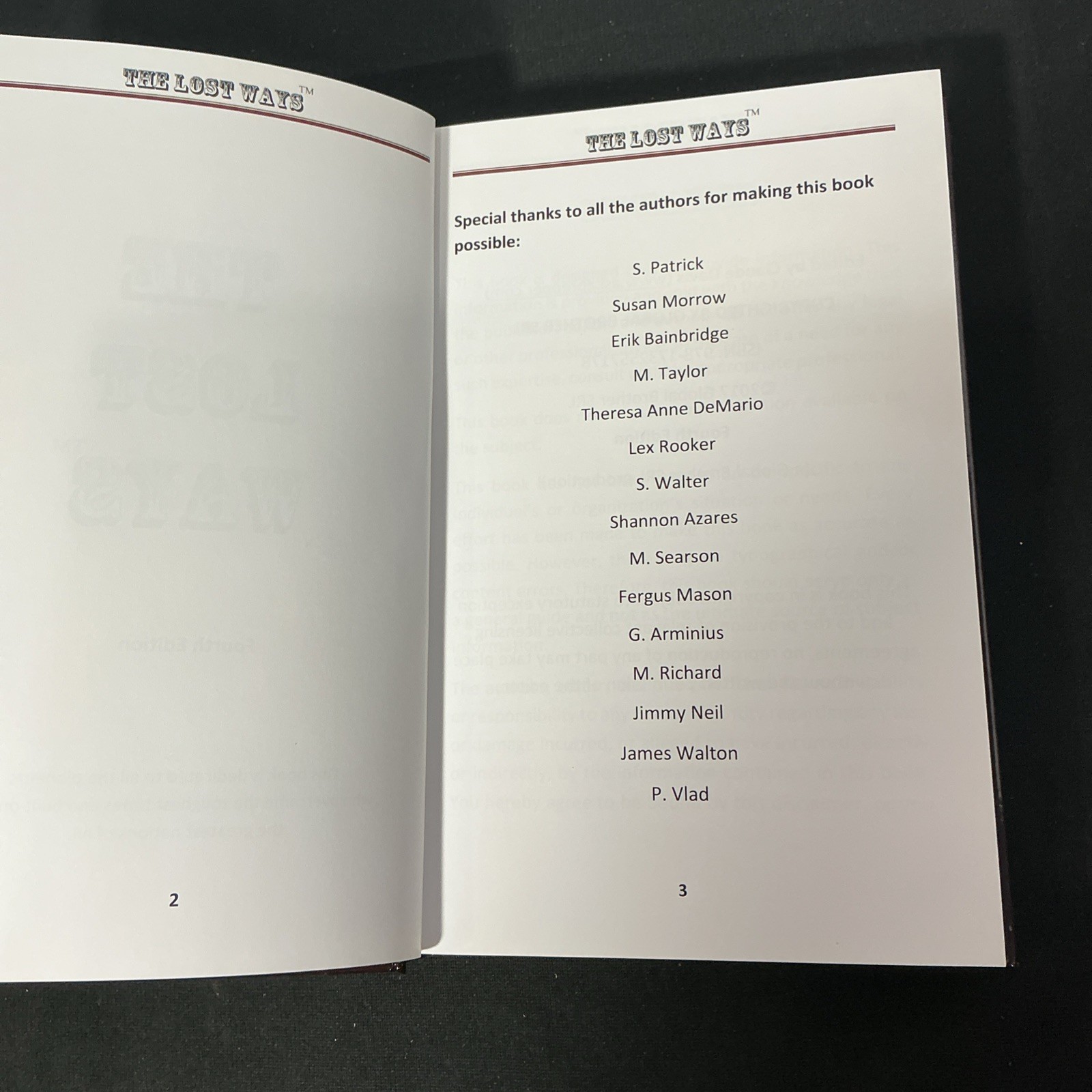The Lost Ways (HardCover special edition)