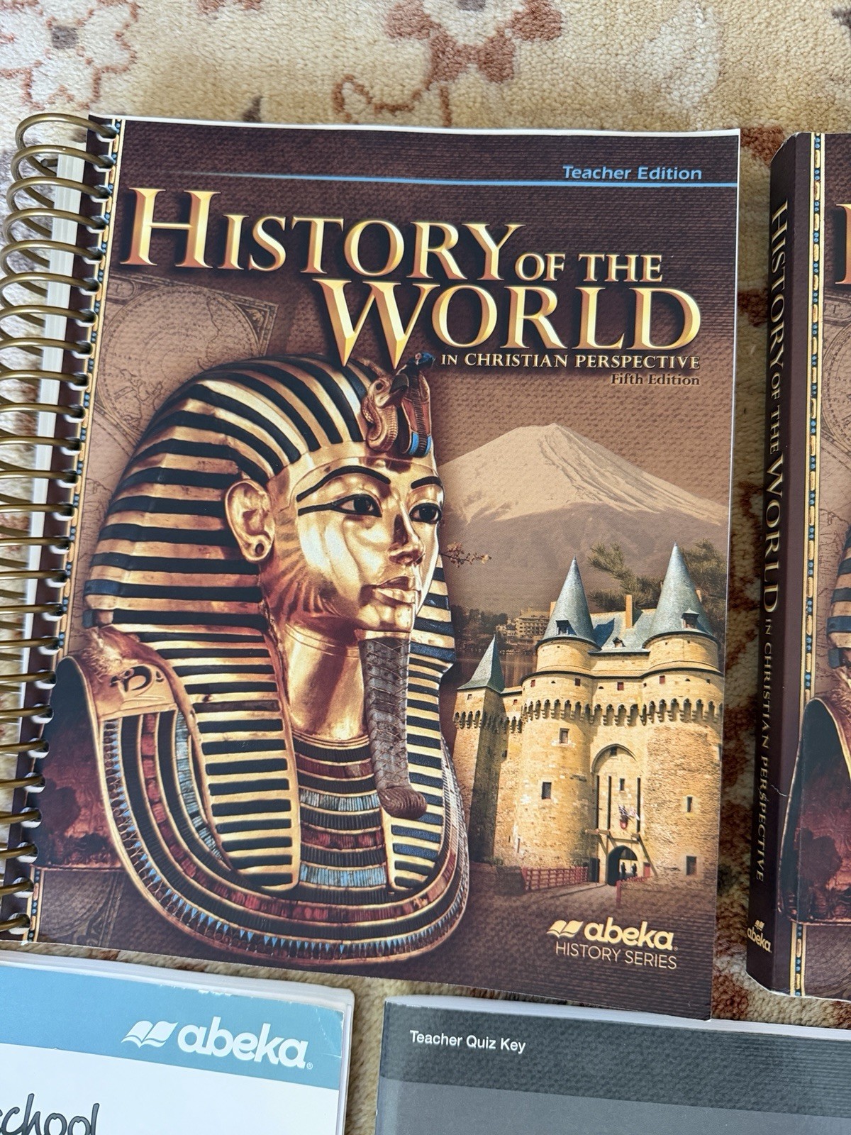 Abeka 7th grade History of the World, Teacher student curriculum Test quiz Keys