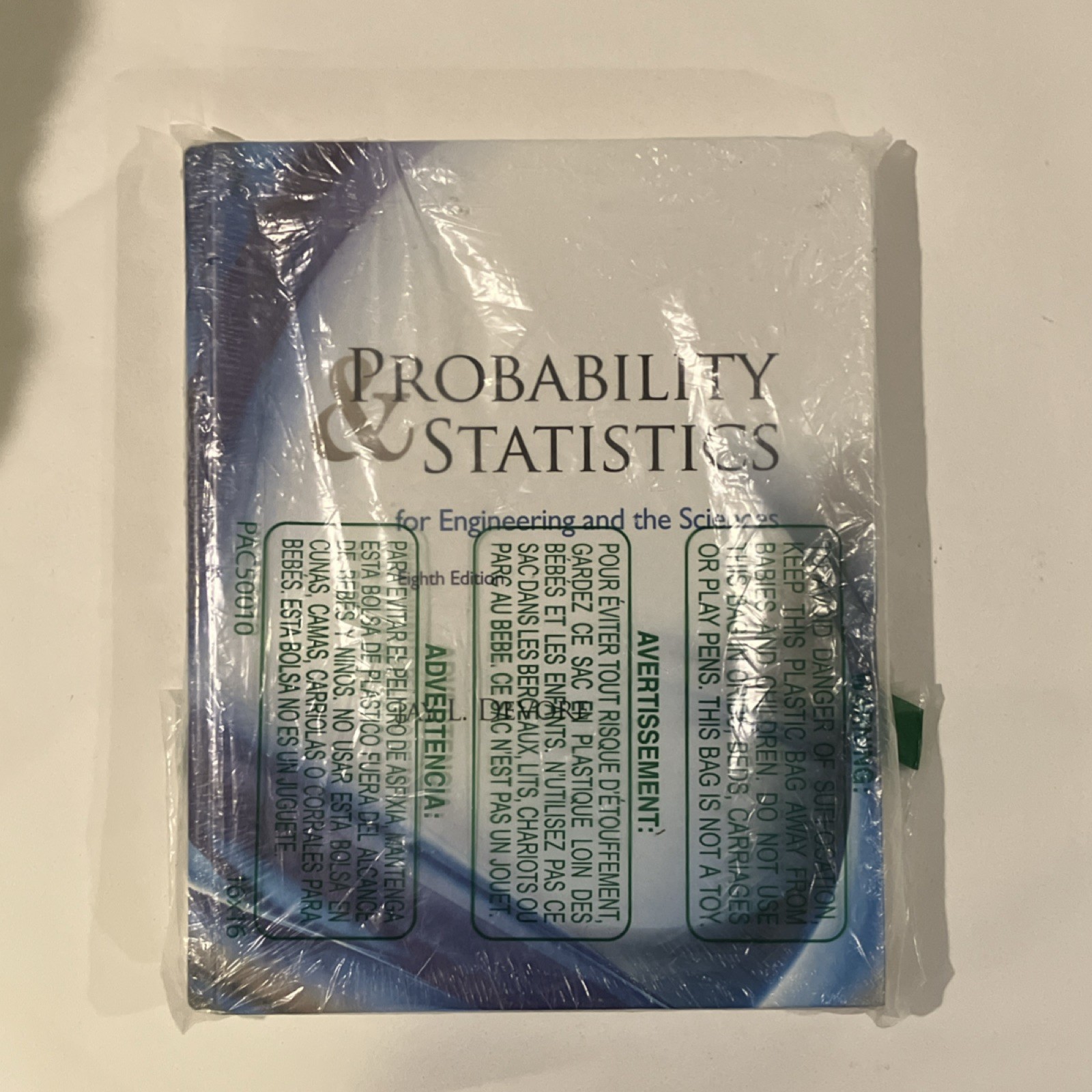 Brooks/Cole Probability & Statistics for Engineering Devore 8th Ed Hardcover