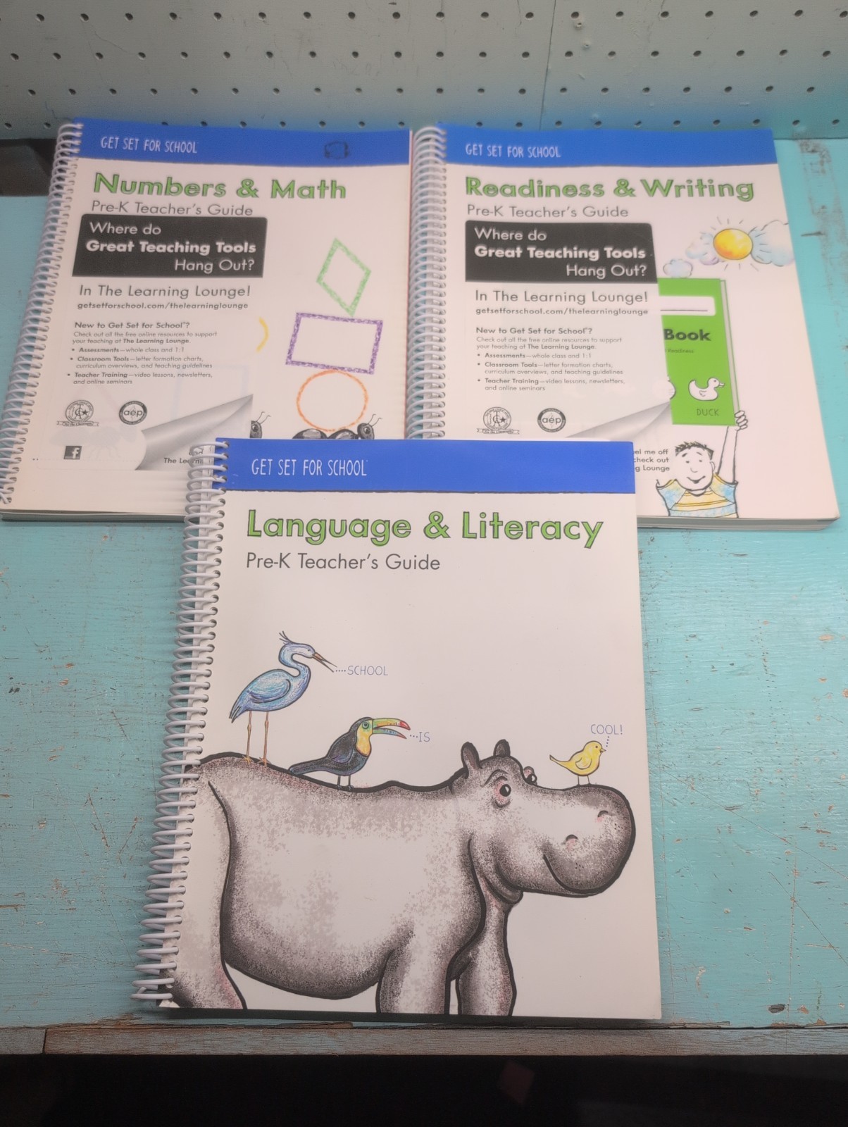 Get Set For School Pre K Teacher Guides Readiness Writing Language Literacy Math