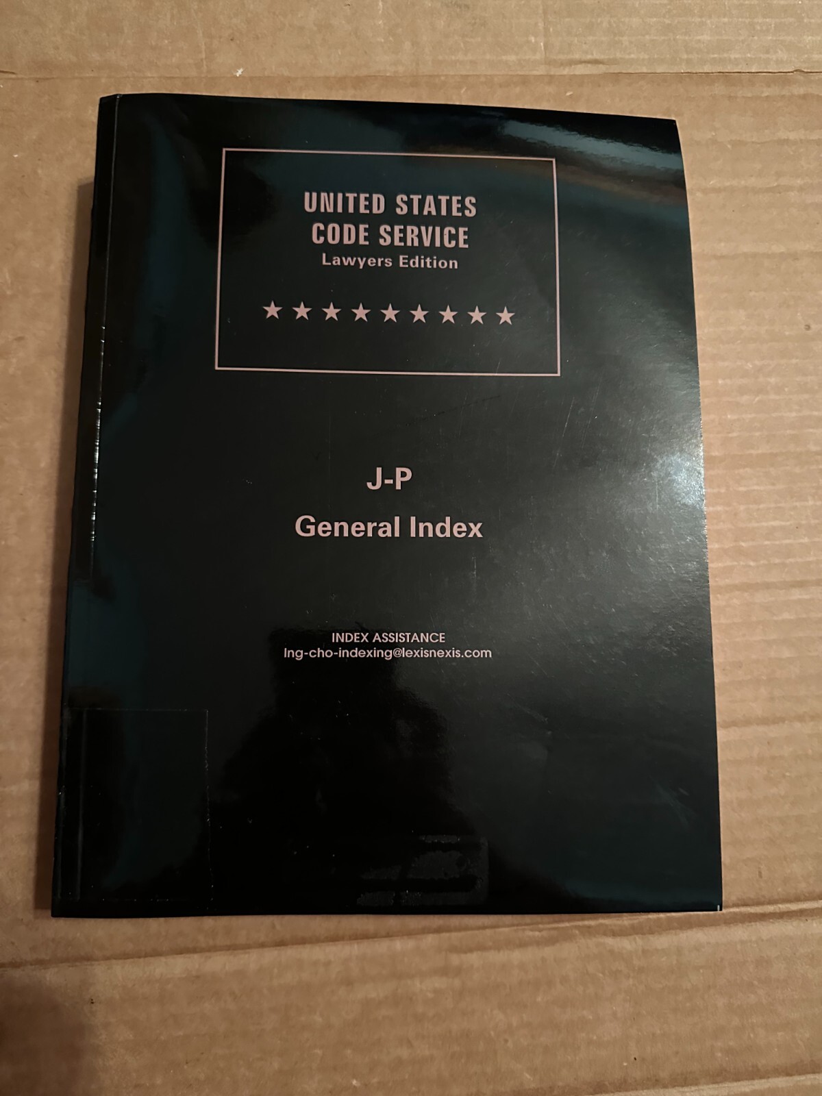 United States Code Service Lawyers Edition J-P General Index