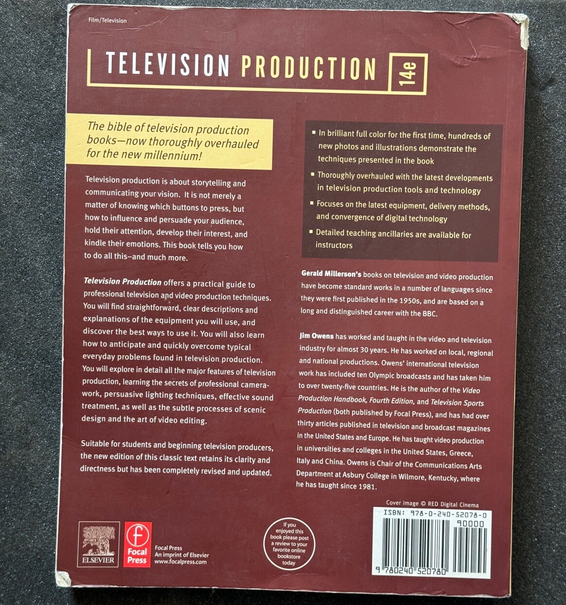 Television Production by Jim Owens and Gerald Millerson (2009, Trade Paperback,