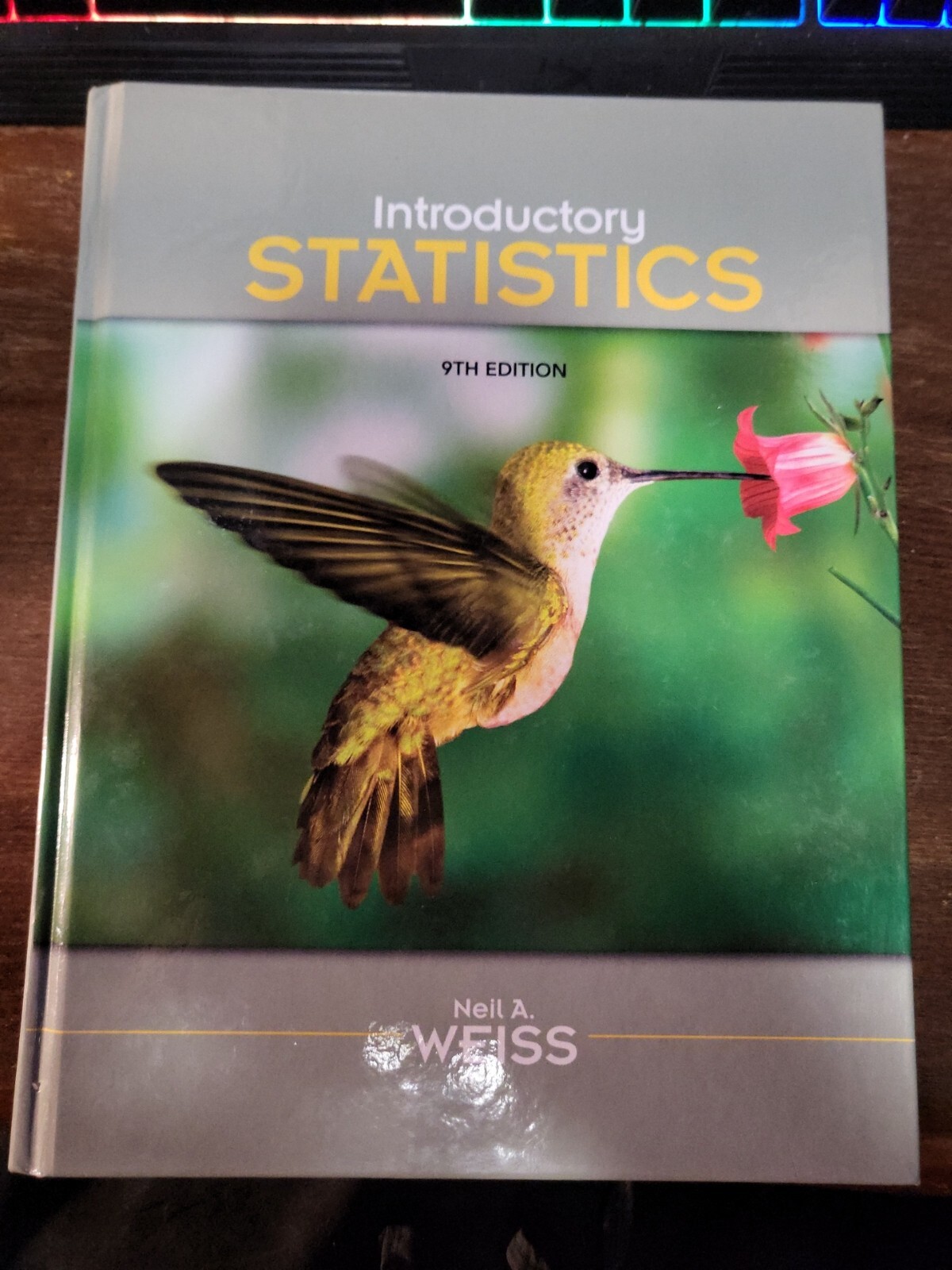 Introductory Statistics by Neil A. Weiss (2010 / Hardcover) W/ Mystatlab