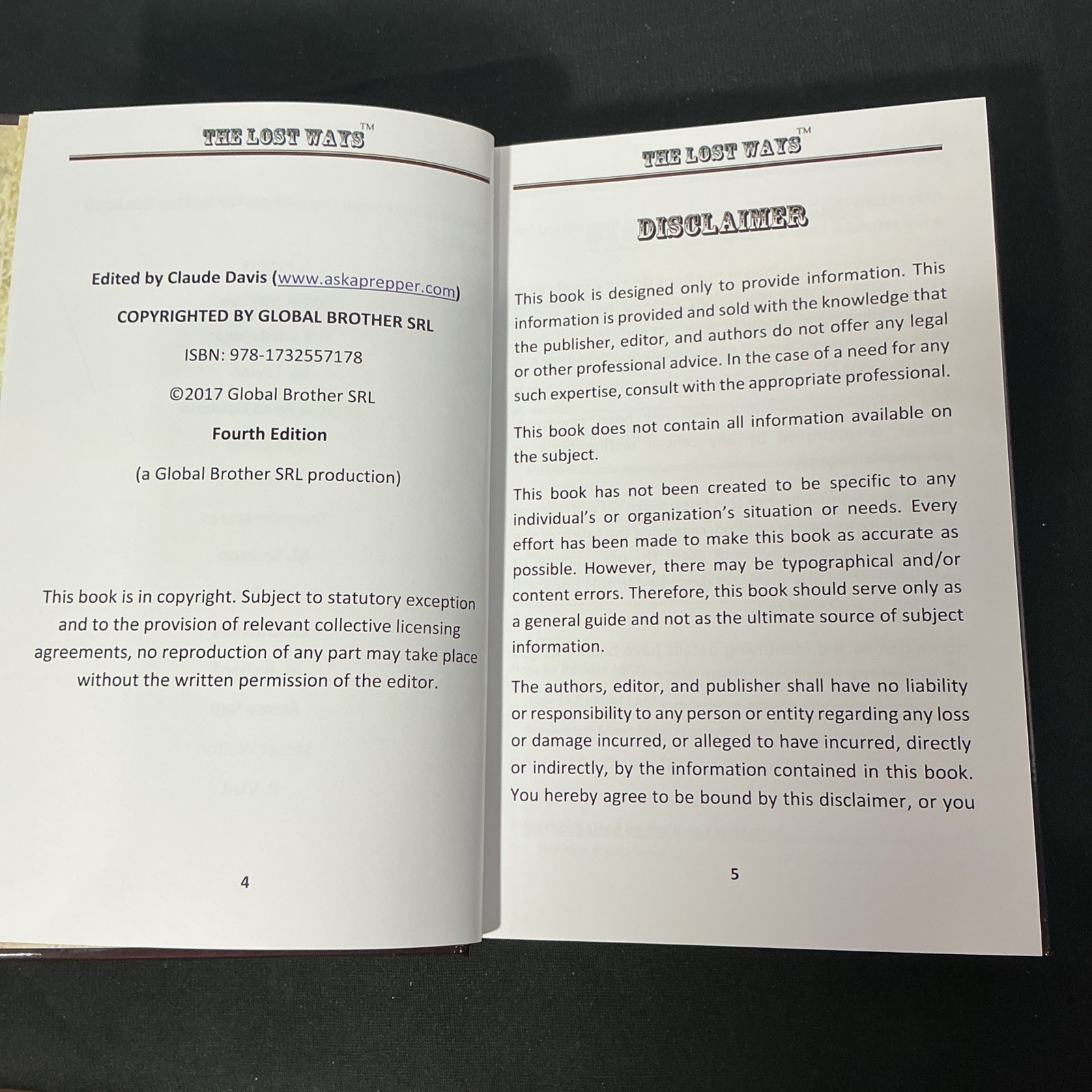 The Lost Ways (HardCover special edition)