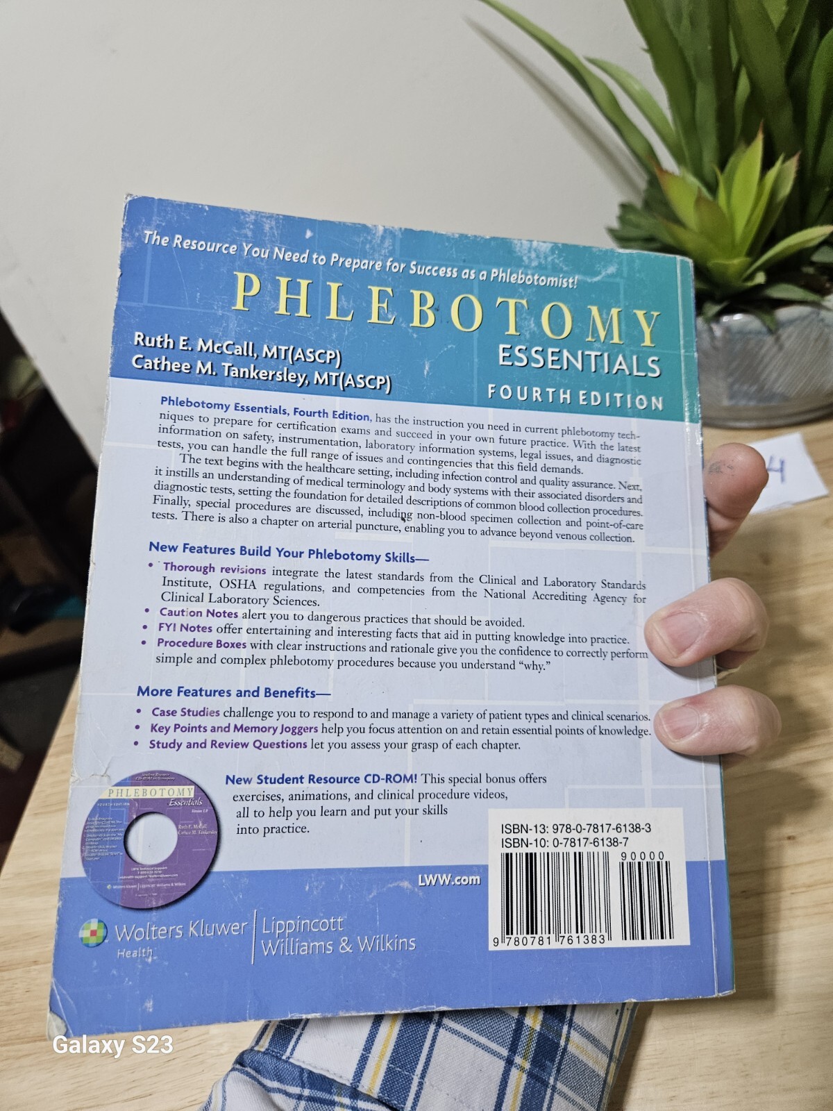 Phlebotomy Essentials By Ruth E., McCall And Cathee Tankersley 2008 NO CD
