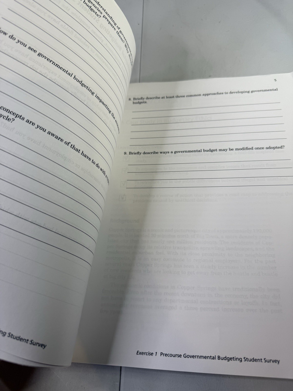 Governmental Budgeting Workbook : Bridging Theory and Practice by Marc Fudge,…