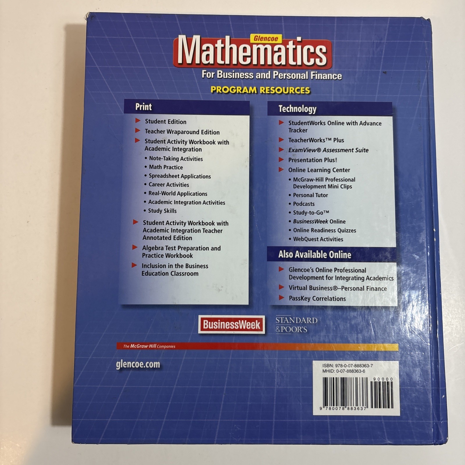 Mathematics for Business and Personal Finance, Teacher Wraparound Edition