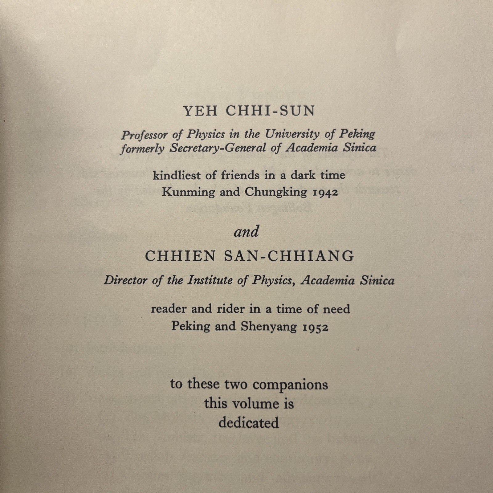 SCIENCE AND CIVILISATION IN CHINA, VOL. 4 Part 1 : PHYSICS AND By Joseph Needham