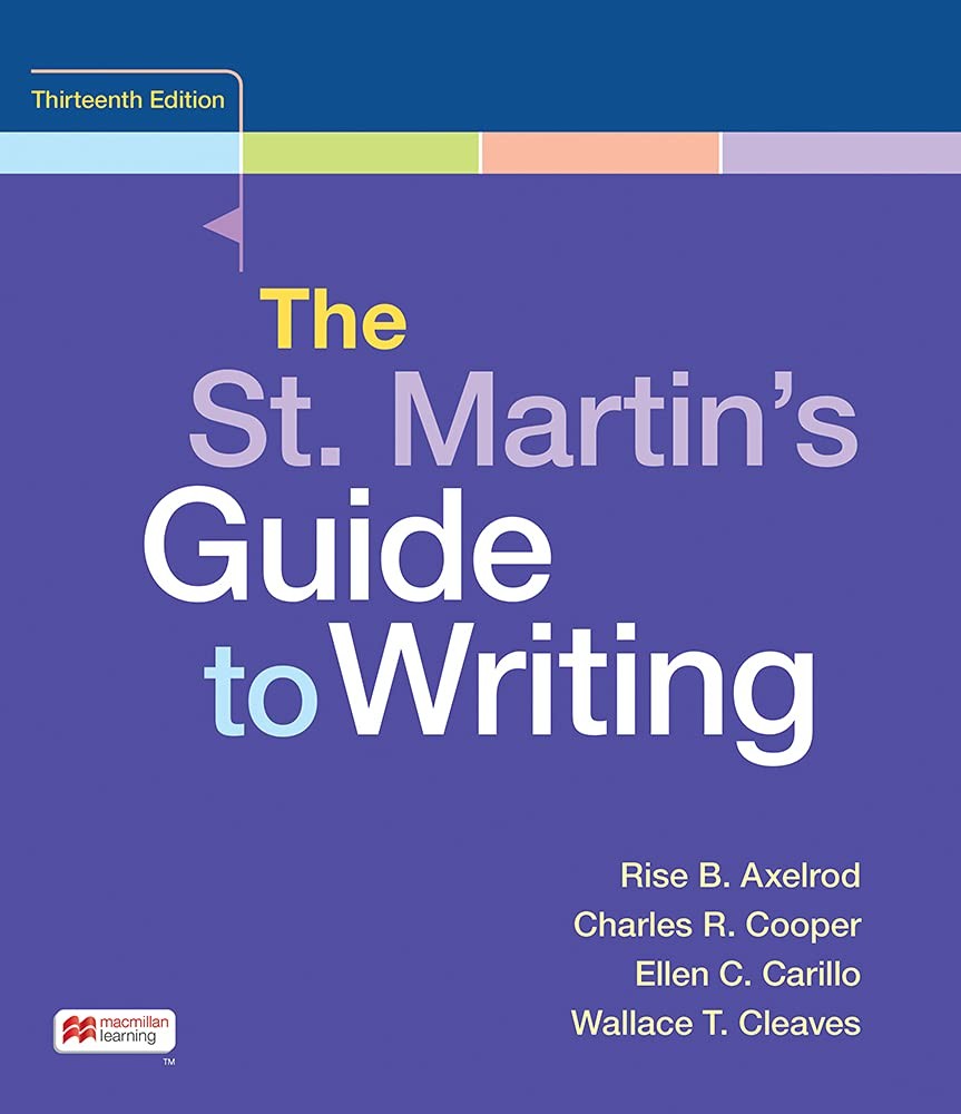 The St. Martin’s Guide to Writing