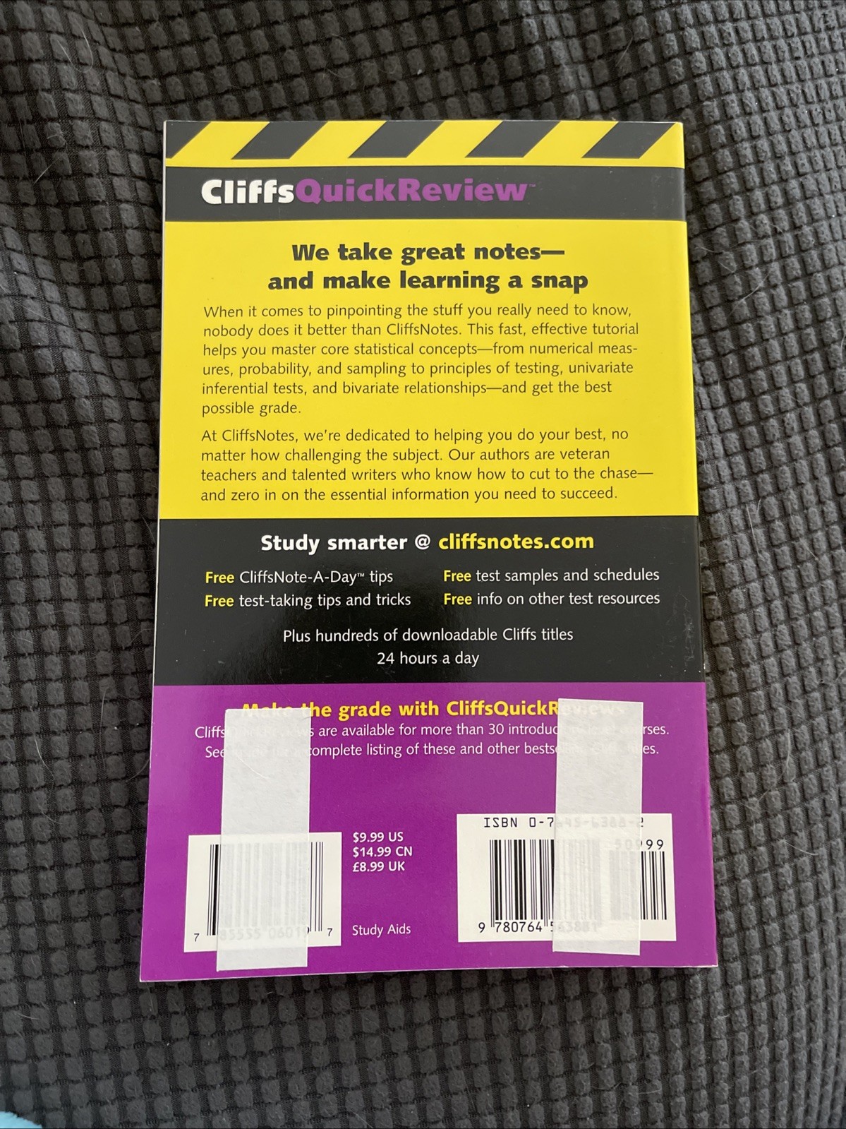 CliffsNotes Statistics Quick Review by Scott Adams