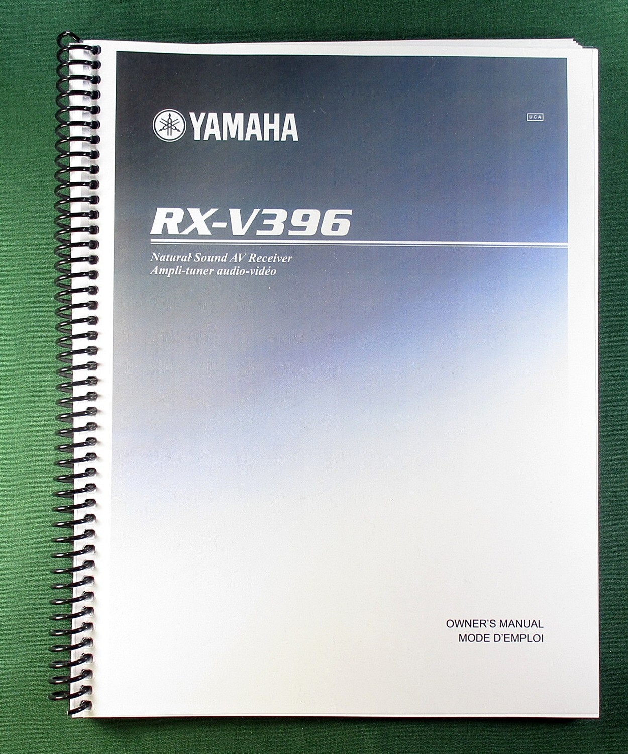 Yamaha RX-V396 Instruction Manual: 61 Pages & Protective Covers!