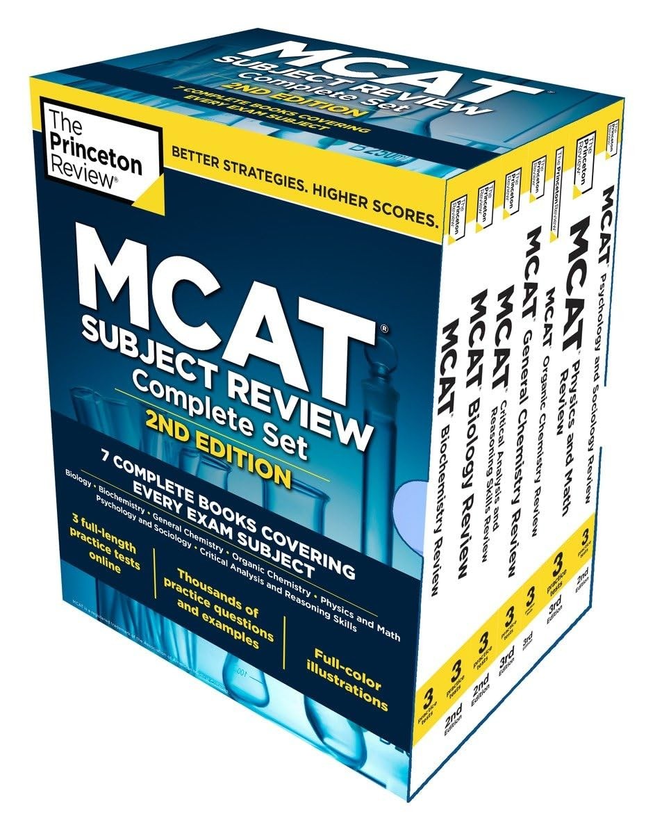 Princeton Review MCAT Subject Review Complete Box Set, 2nd Edition: 7 Comple…