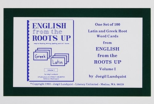 English from the Roots Up Flashcards, Vol. 1 [Cards] Lundquist, Joegil K.