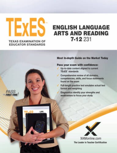 TExES English Language Arts and Reading 7-12 231 Teacher Certification St – GOOD