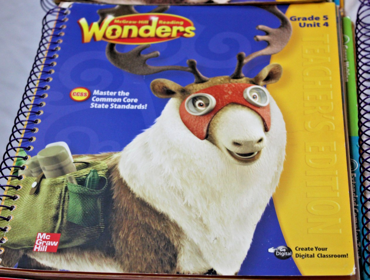 McGraw Hill Wonders Grade 5 Teacher’s Editions Units 1-6 & Assessment Books Set