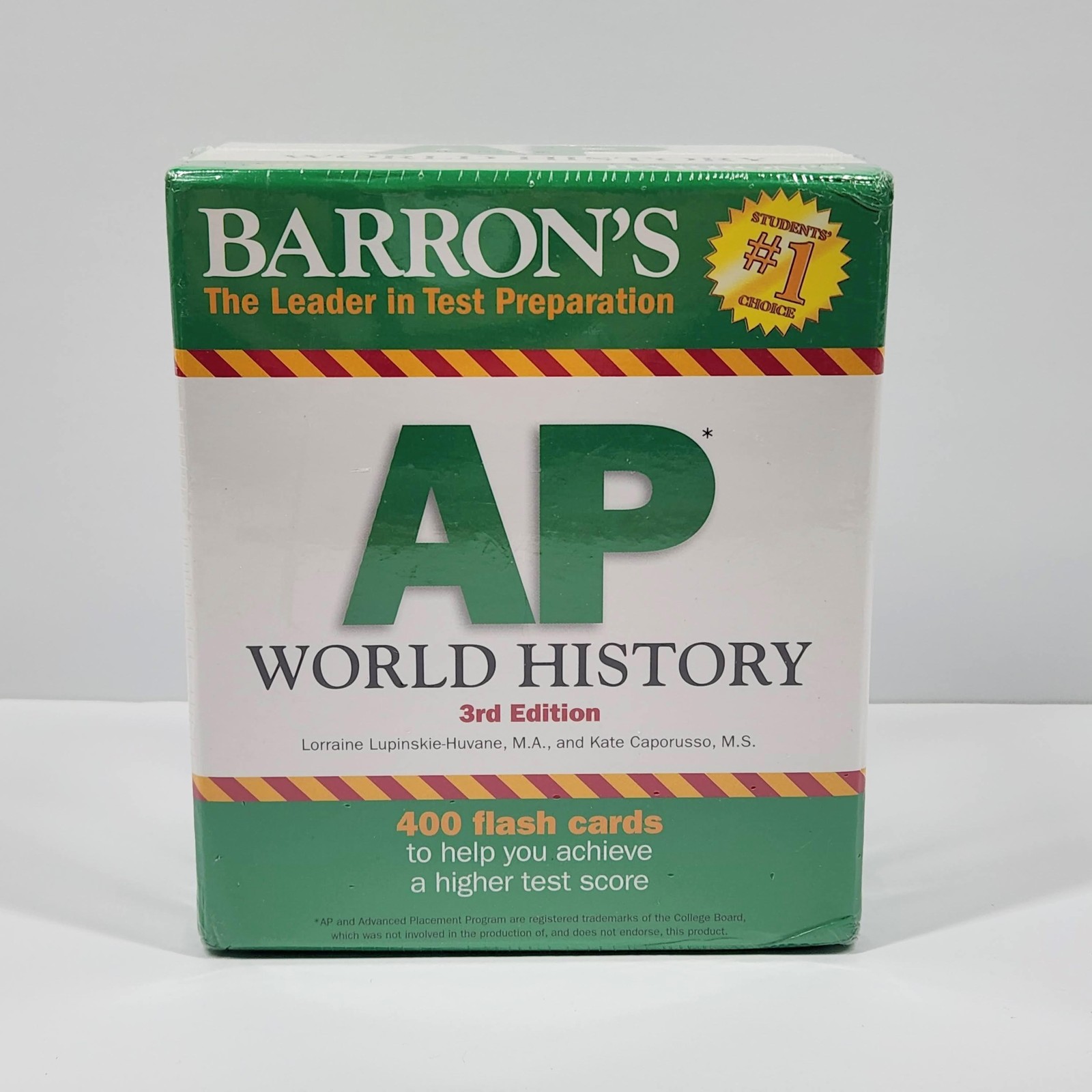 Barron’s AP World History 3rd Edition 400 Flash Cards Test Prep Study Aid NEW